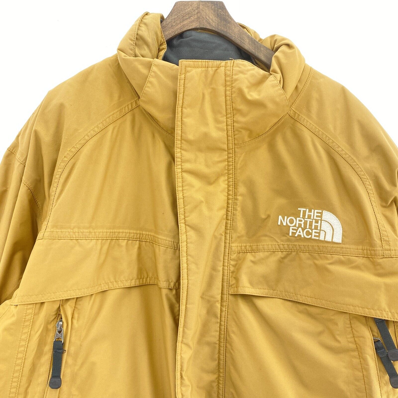 The North Face Logo 550 Full Zip Beige Insulated Jacket Size M