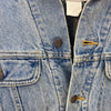 Lee Lined Denim Jacket Blue Light Wash Size L Button Up