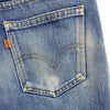 Levi's Orange Tab Women's Dark Wash Blue Denim Cut-off Shorts Size 27