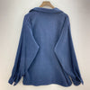Vintage 70s Navy Blue Button Up Shirt Size S