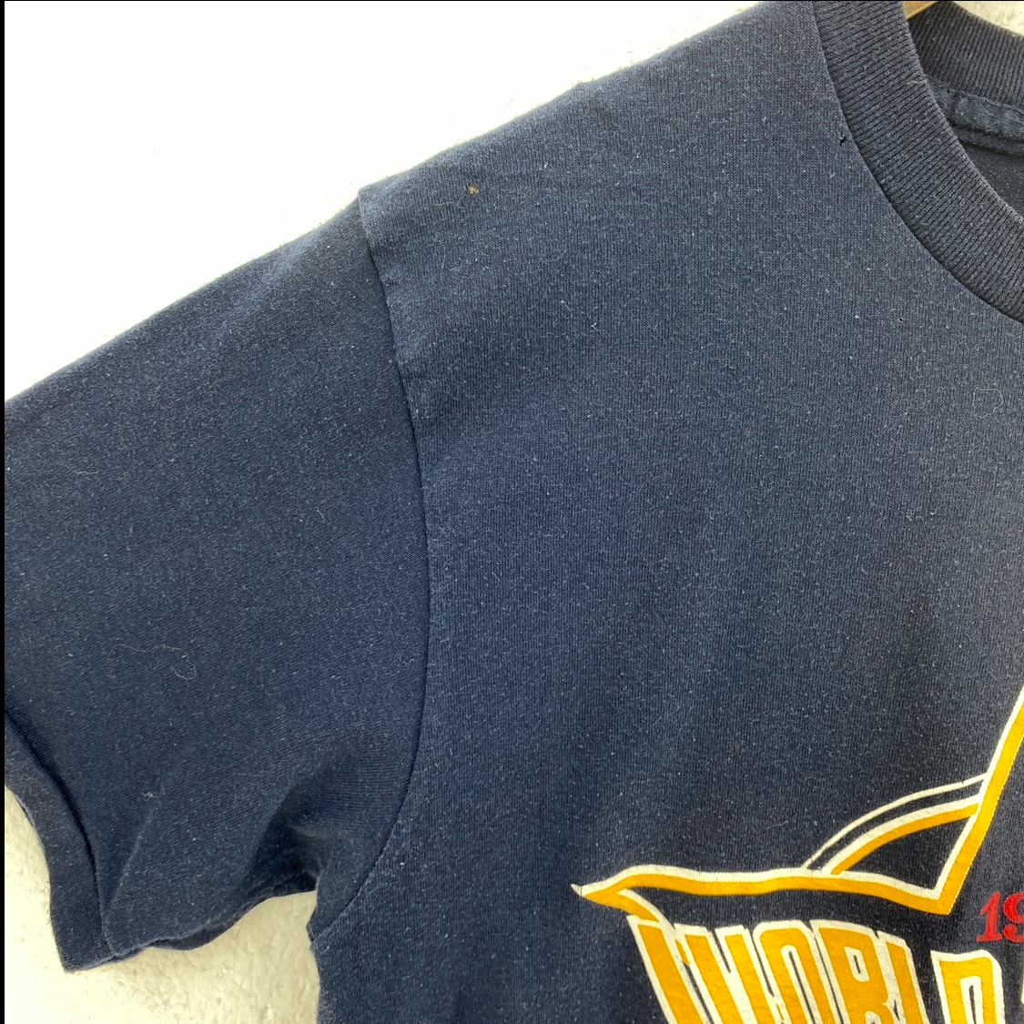 Champion Minnesota Twins 1987 MLB World Series Navy Blue T-shirt Size M
