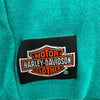 Harley Davidson Motorcycles Women's Biker T-shirt Sleeveless Green Size M 1990