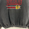 Vintage Logo Athletic Blackhawks Chicago NHL Black Sweatshirt Size XL