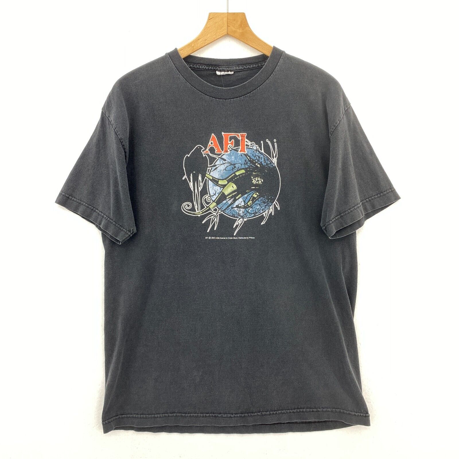 2003 AFI Emo Band Rock Band Black T-shirt Size M