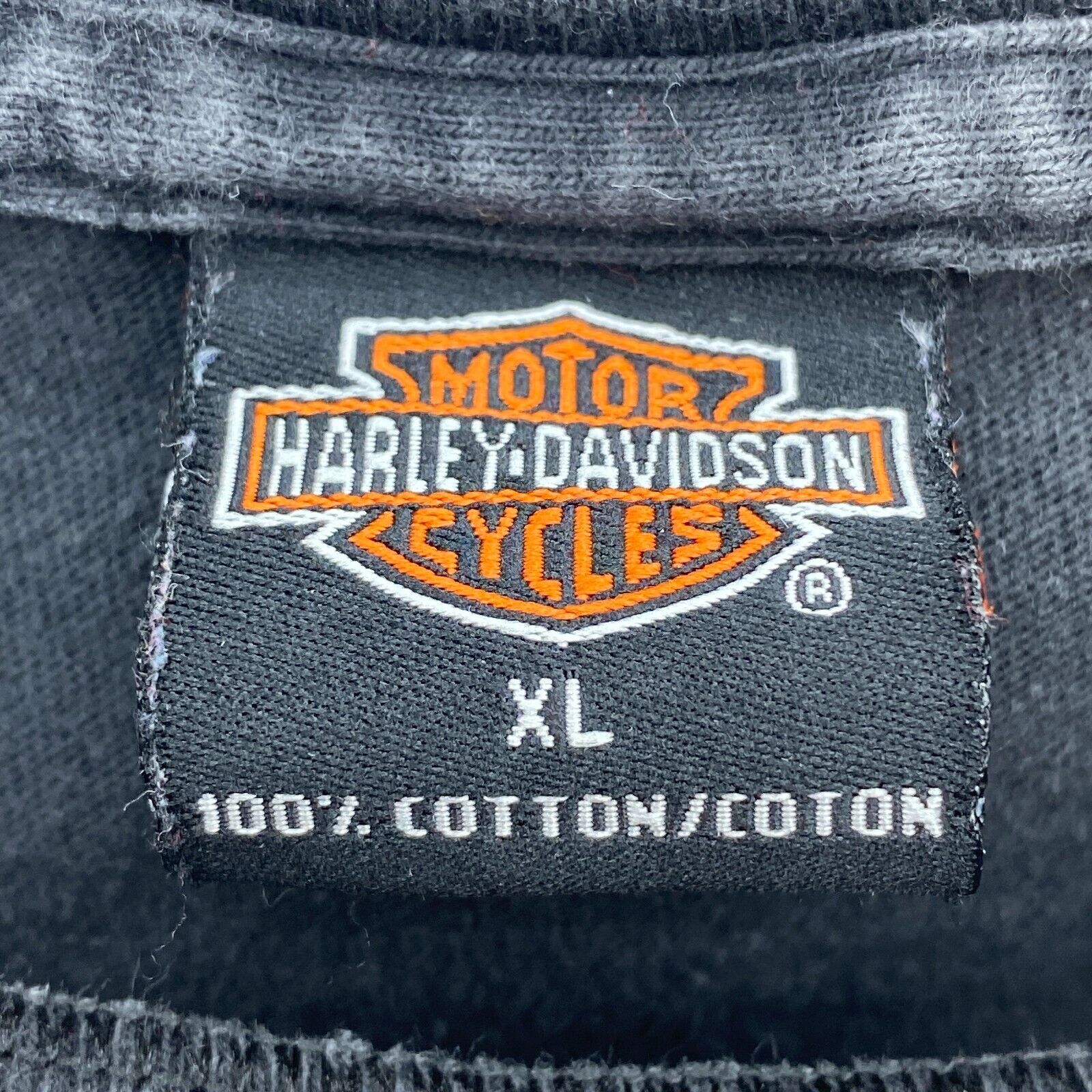 Harley Davidson Motorcycles Biker 2000 Black T-shirt Size XL