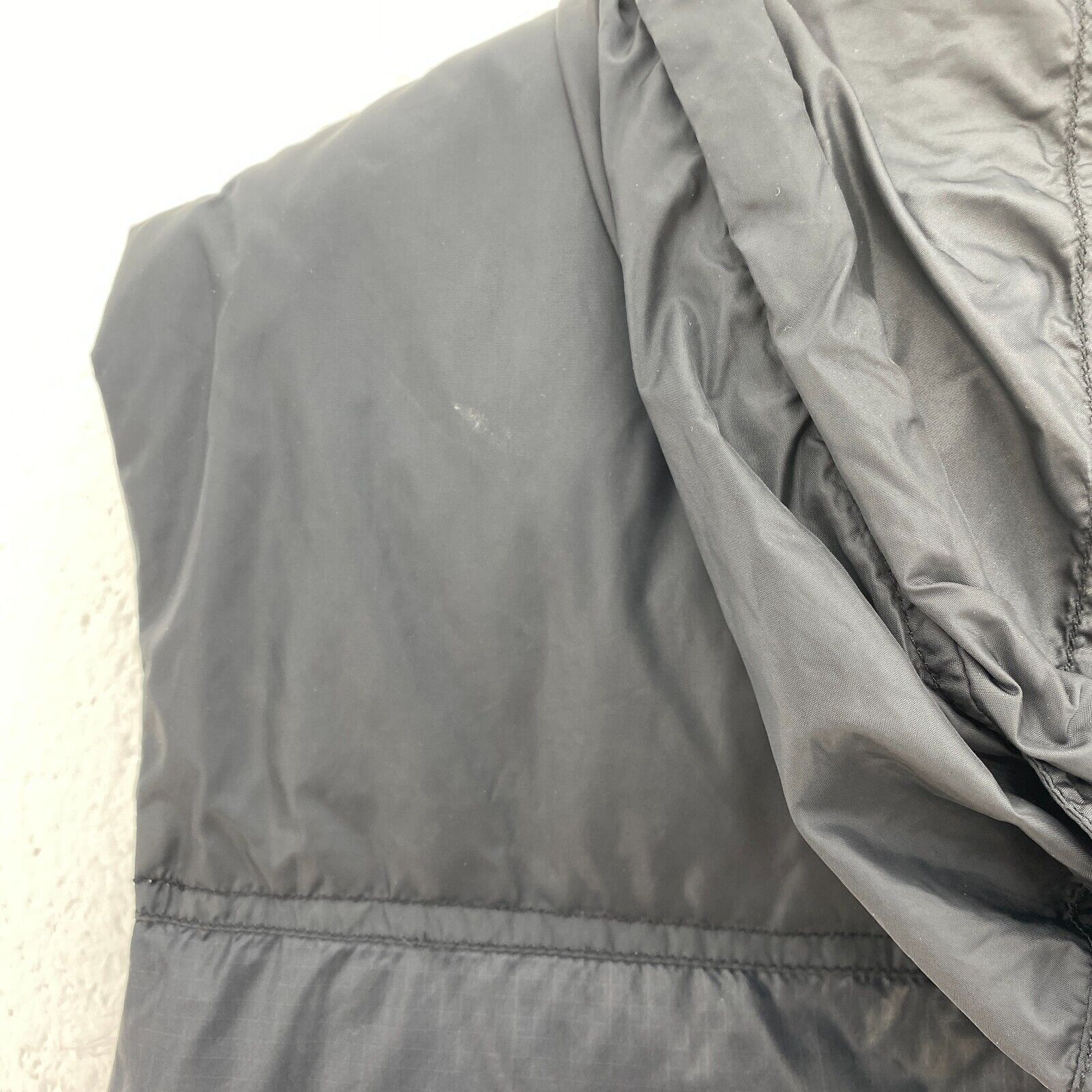 The North Face Full Zip Black Hooded Embroidered Logo Vest Jacket Pockets Size M