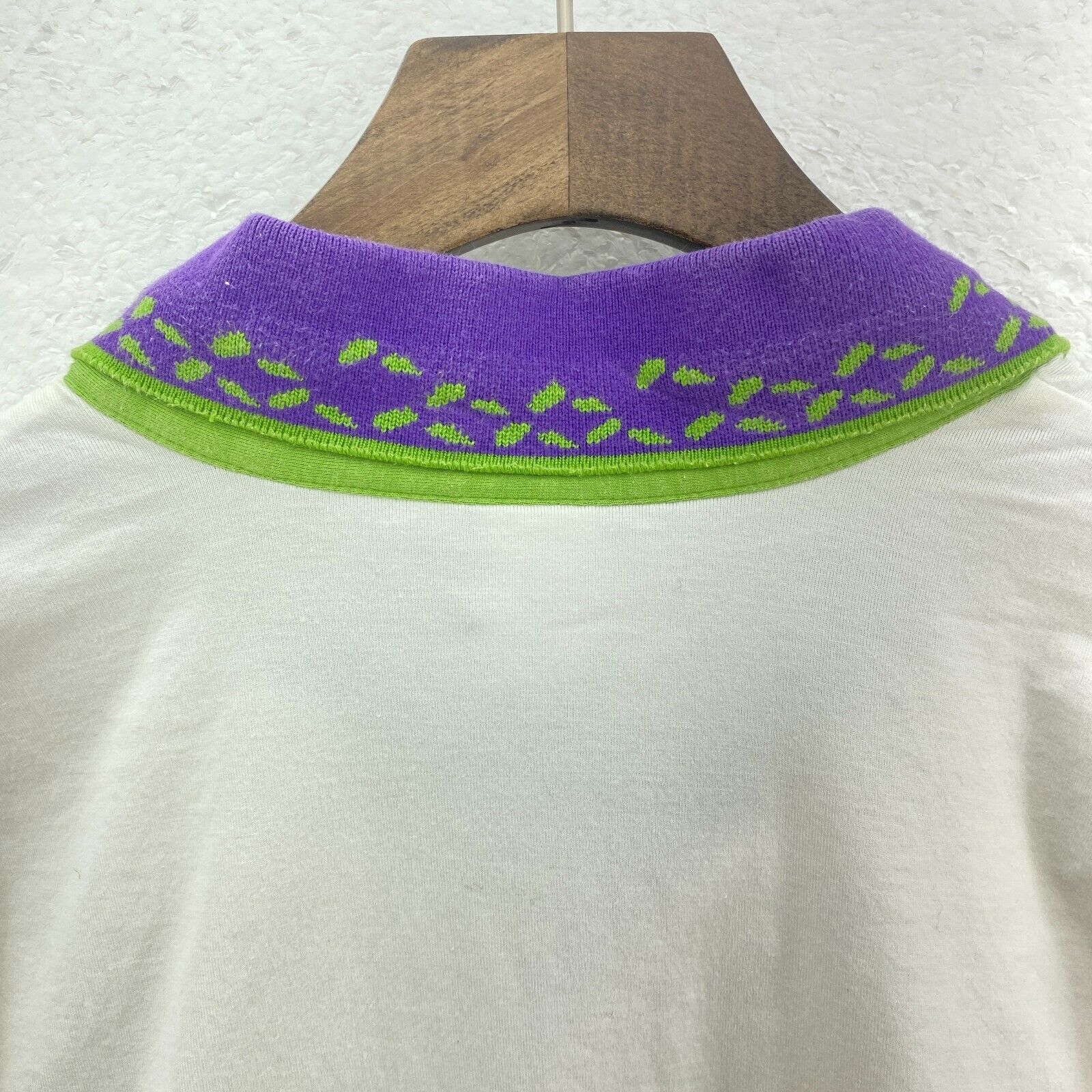 Nike Swoosh Supreme Court Logo White Purple Polo T-shirt Size XL