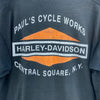 Harley Davidson Motorcycles Logo Black T-shirt Size L Single Stitch