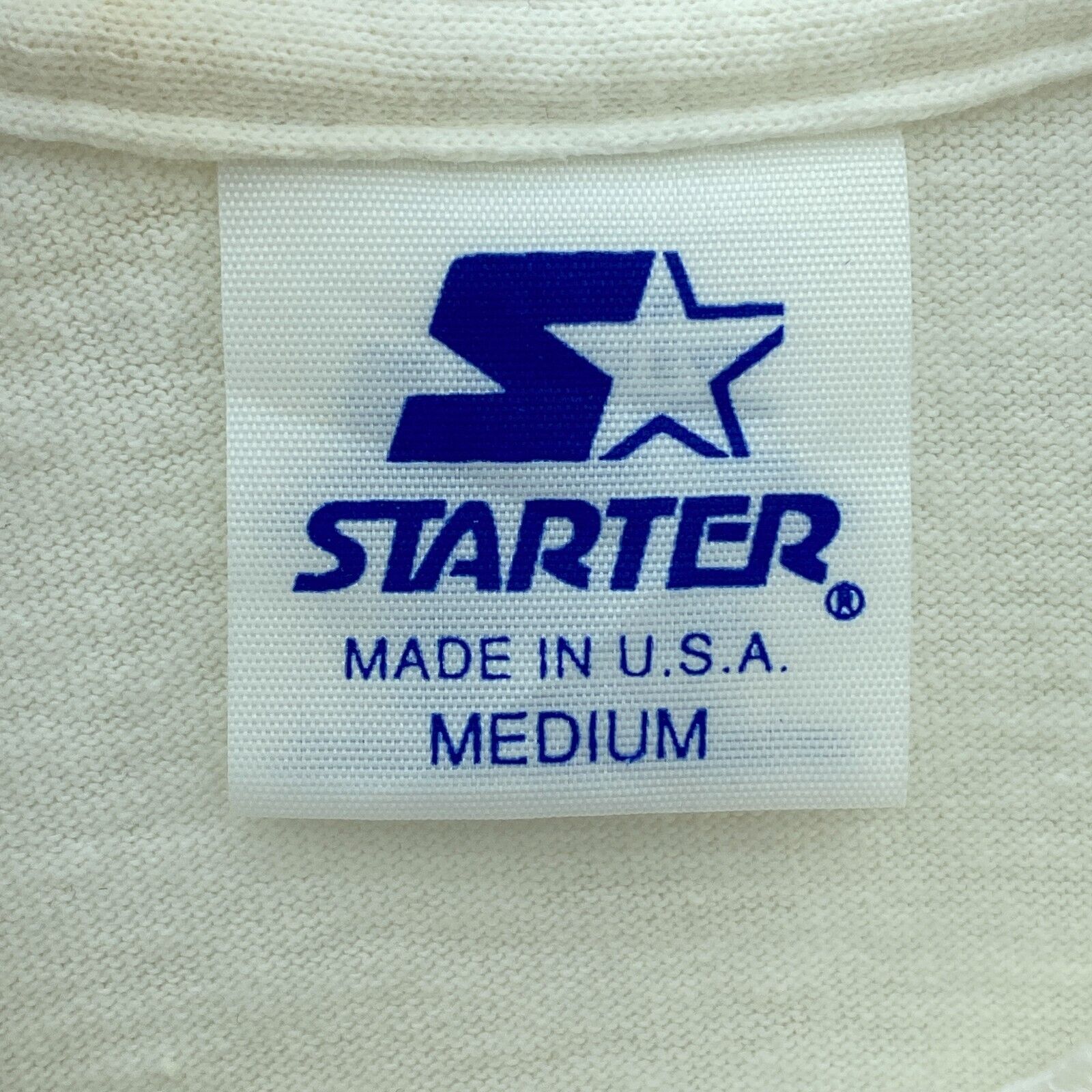 Starter Stanley Cup Champions New York Rangers NHL 1994 White T-shirt Size M