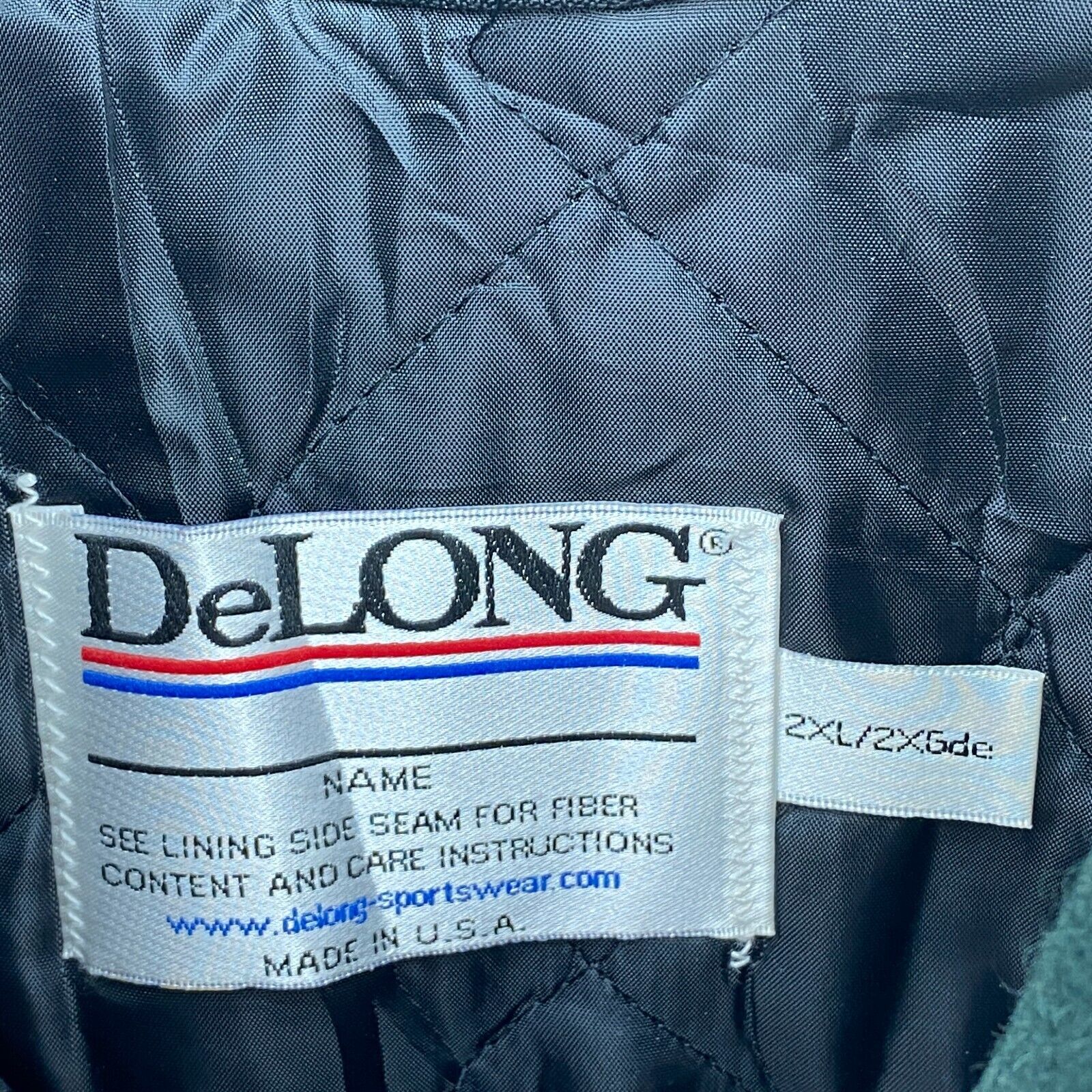 Vintage Medina Baseball Green Snapped Bomber Jacket Size 2XL Leather Sleeve