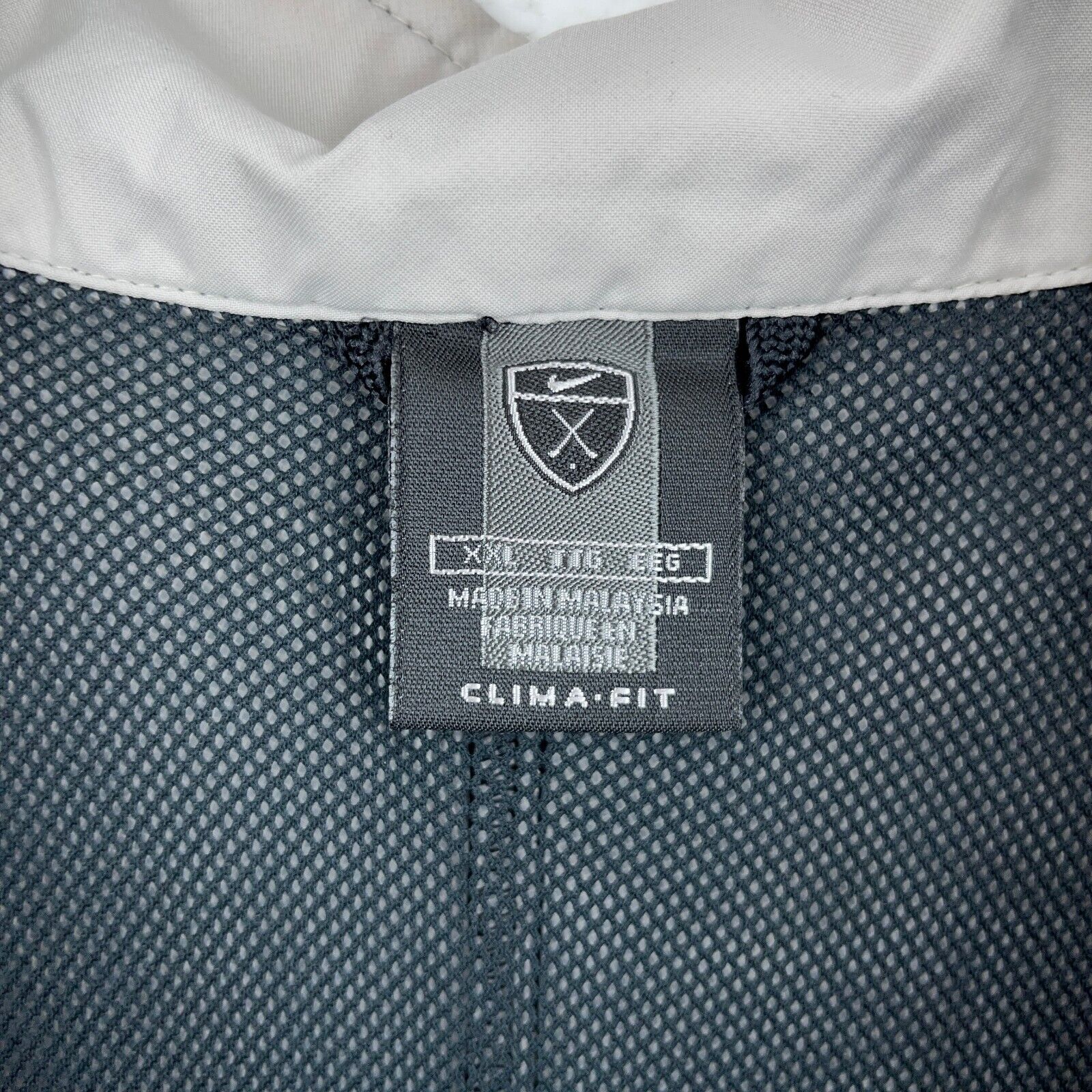 Vintage Nike Clima Fit Black Full Zip Light Jacket Size 2XL