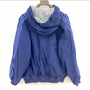 Adidas Hooded Reversible Jacket Size S Blue Full Zip Up