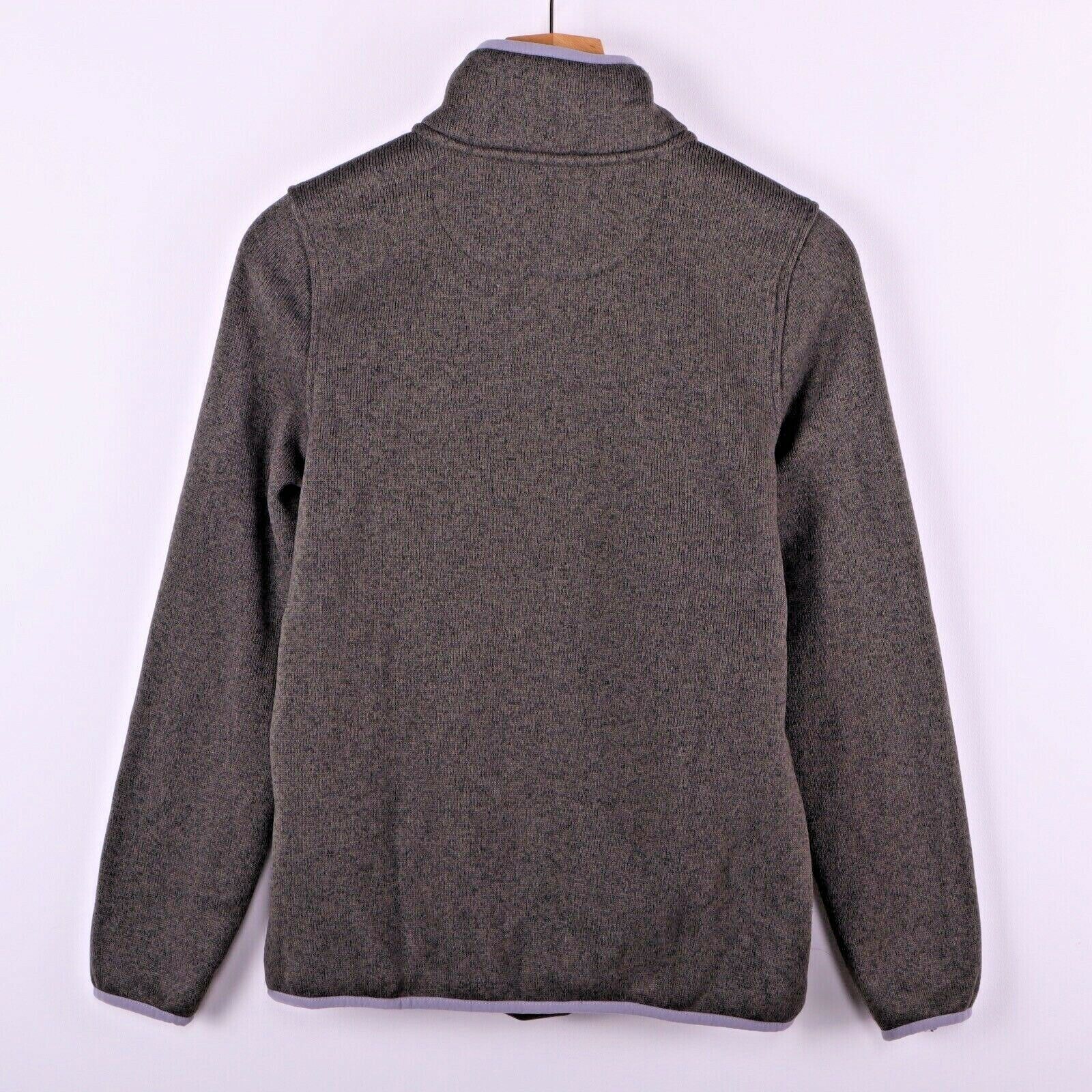 L.L.Bean Green Snap-T Sweater Pullover Fleece Lined Size S