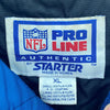 Starter NFL New England Patriots Black Quarter Zip Insulated Jacket Size XL