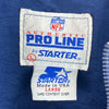 Vintage Starter New England Patriots NFL Blue Pullover Jacket Size L