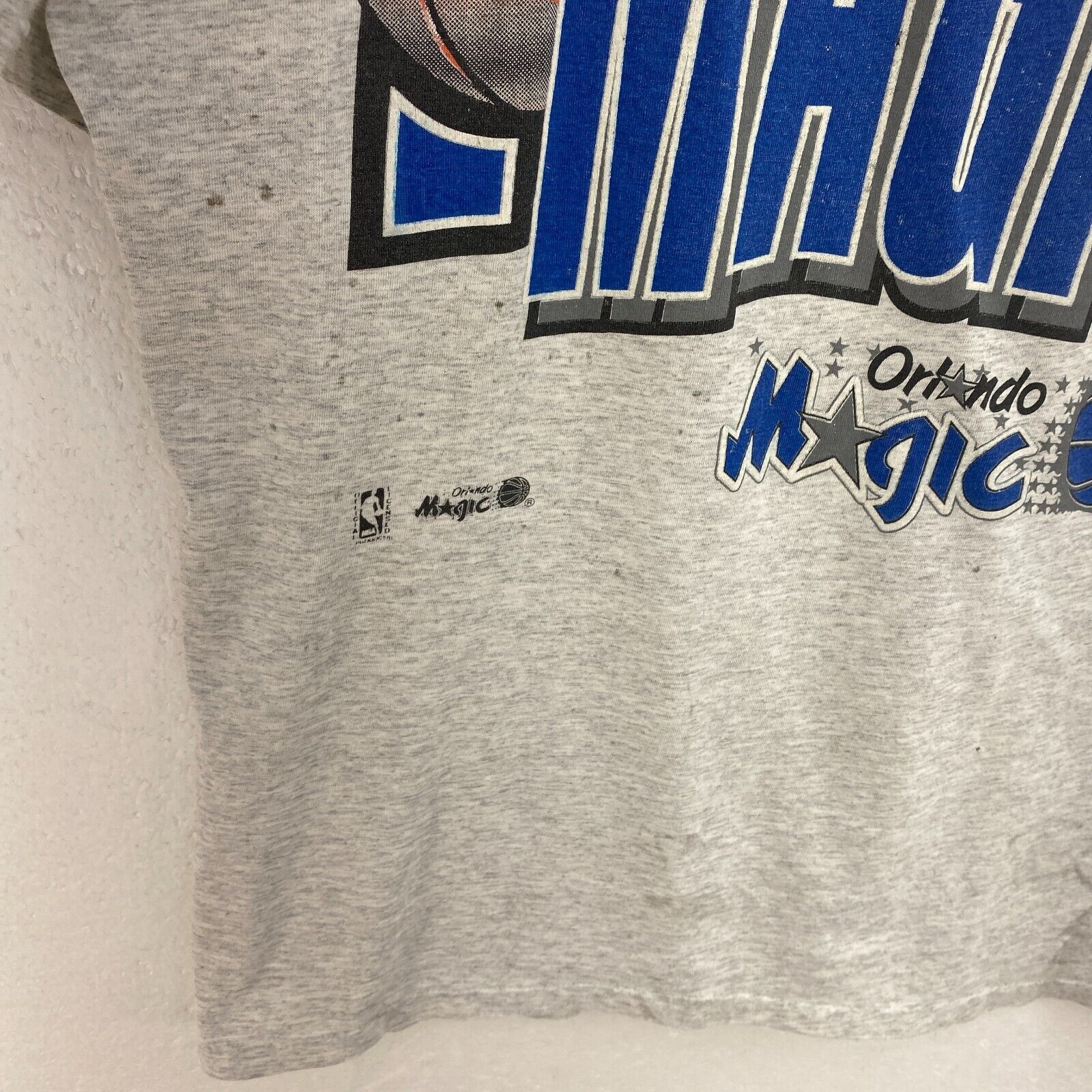 Logo 7 Orlando Magic NBA Basketball Gray T-shirt Size XL
