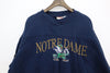 Nutmeg Notre Dame Fighting Irish NCAA Navy Blue Sweatshirt Size XL