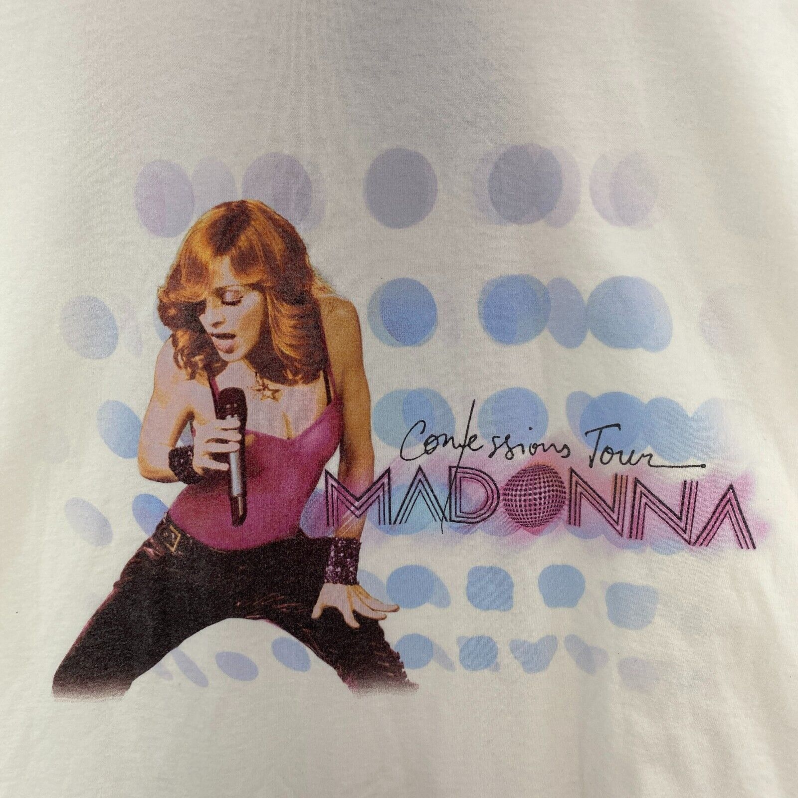 Madonna Confessions Tour 2006 White T-shirt Size XL