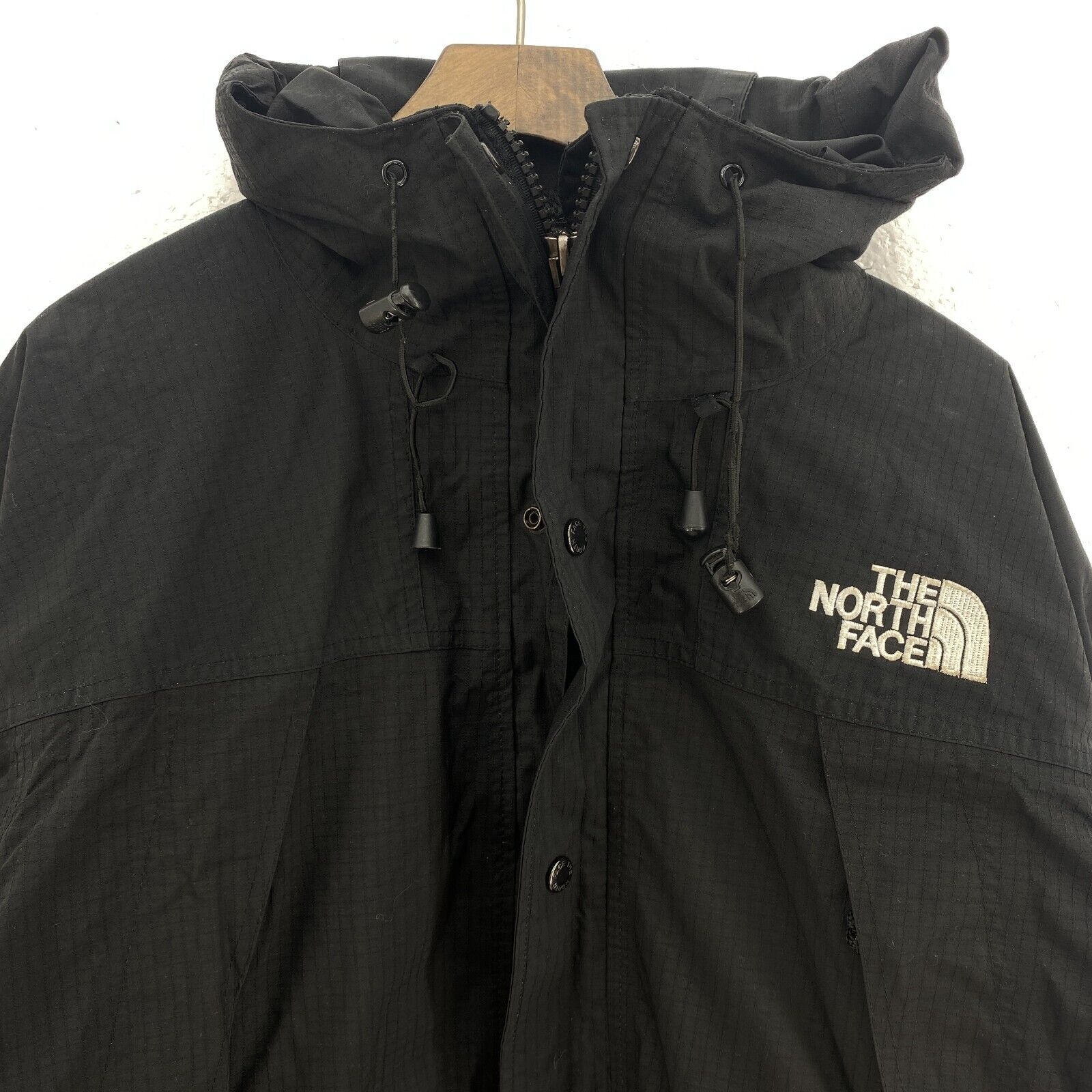 The North Face Logo Summit Series Hooded Black 3-In 1 Jacket Size M Gore-Tex