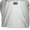 Vintage Reebok Graphic Print White T-shirt Size L Single Stitch