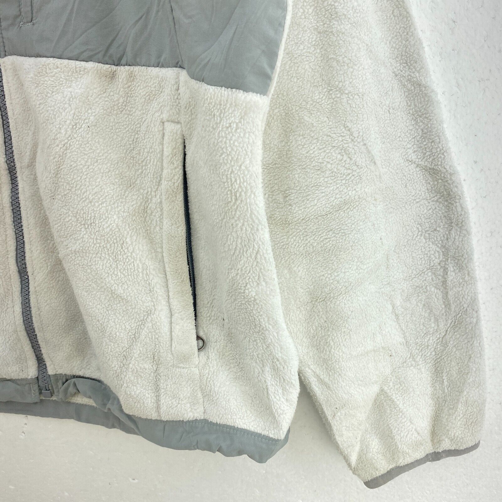 The North Face Women's Gray Full Zip Fleece Jacket Size L