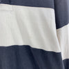 Polo By Ralph Lauren Collared Rugby Black And White Striped Polo T-shirt Size L