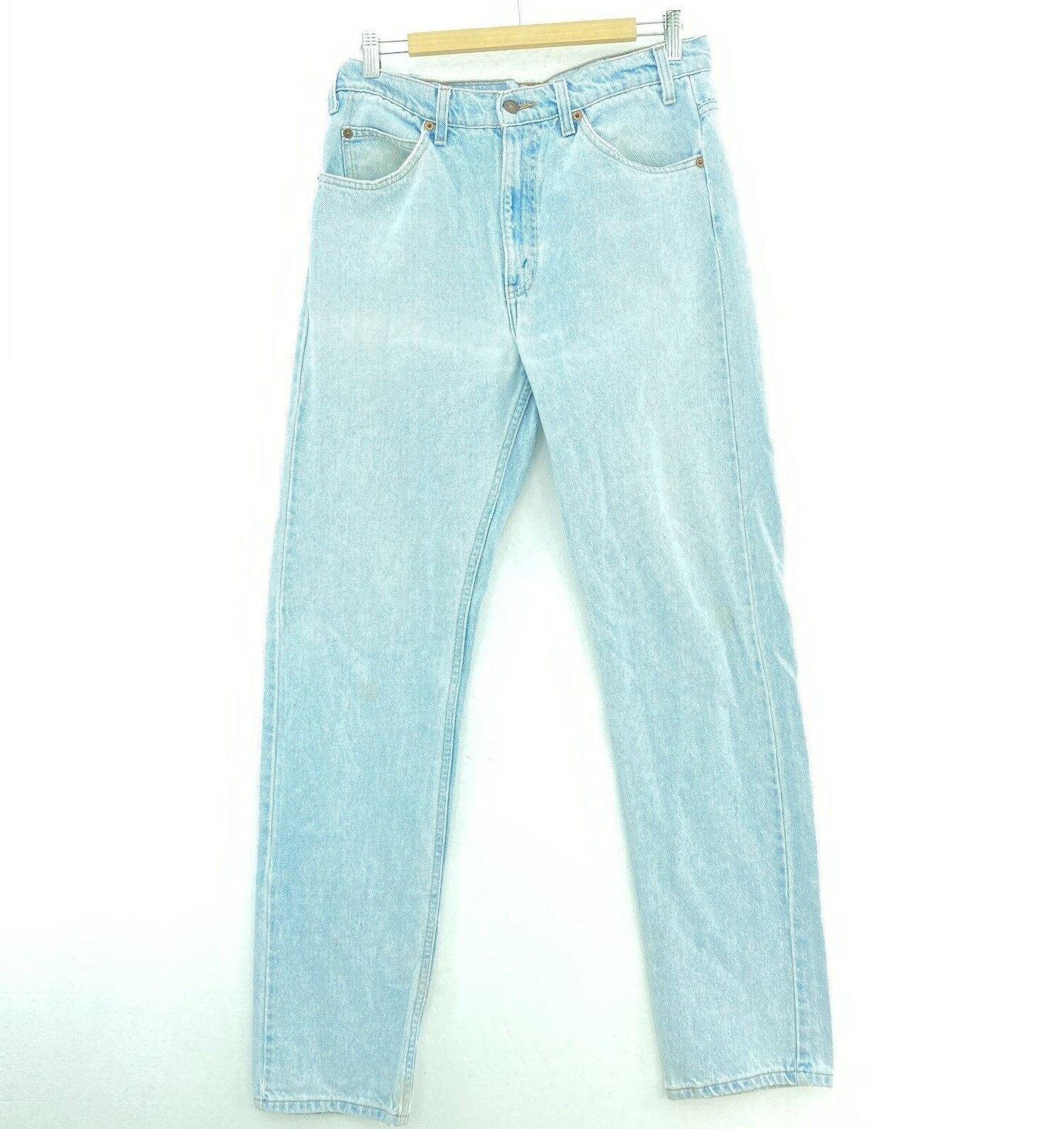 Levi's Orange Tab Light Wash Blue Denim Straight Jeans Size 33
