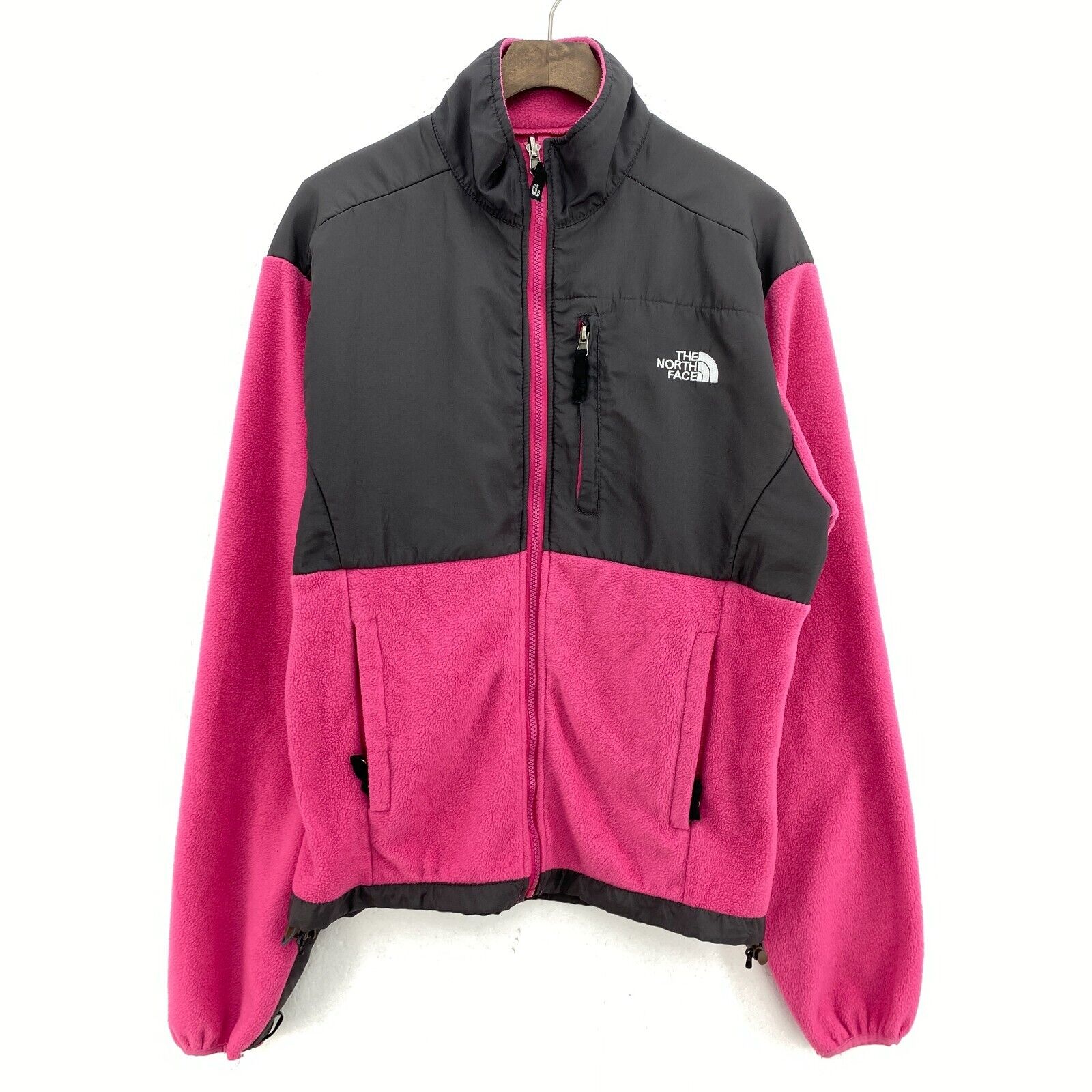 The North Face Deanli Fleece Jacket Size L Two Tone Pink Women's Full Zip Up