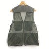 Men Green Fishing Vest Mesh Jacket Size XL