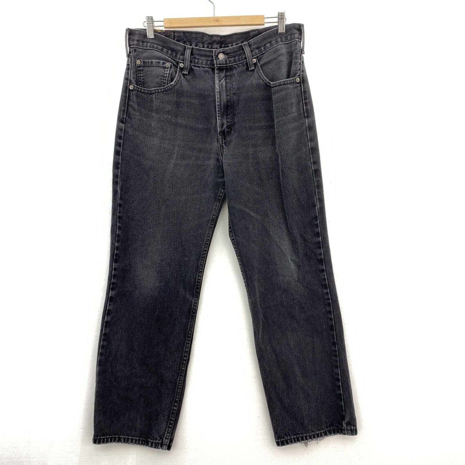 Levi's 516 Black Jeans Straight Leg Size 33
