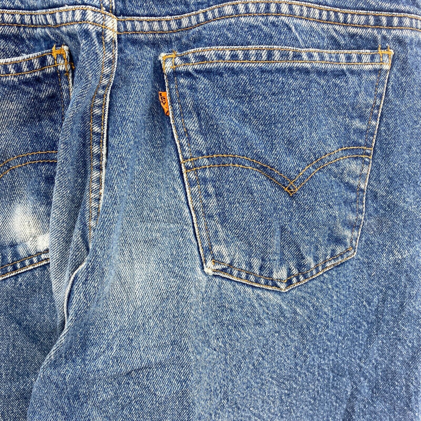 Levi Strauss Orange Tab Relaxed Fit Size 36 x 30 Medium Wash Blue Jeans