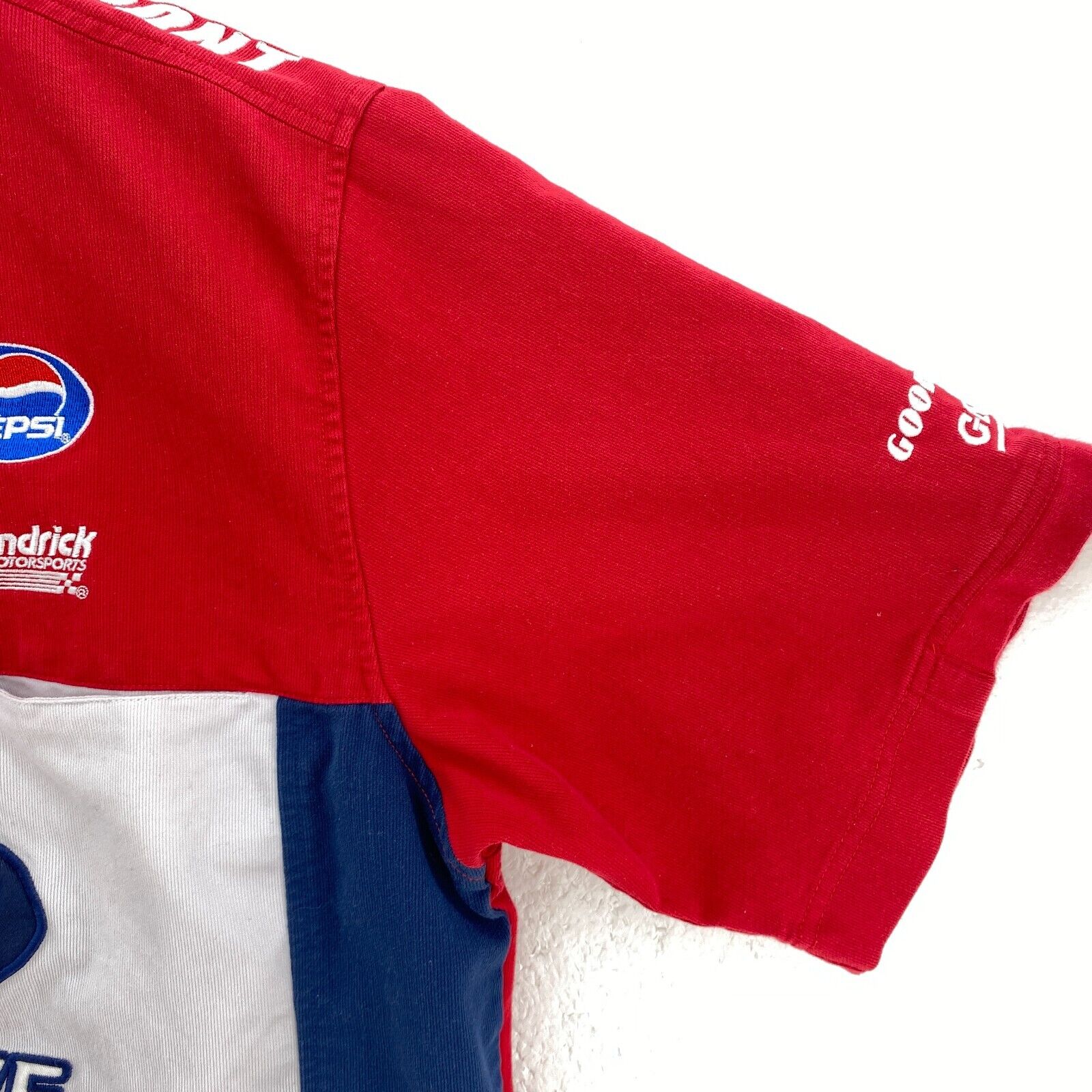 Vintage Dupont Chase Nascar Dupont Quarter Zip Red T-shirt Size L