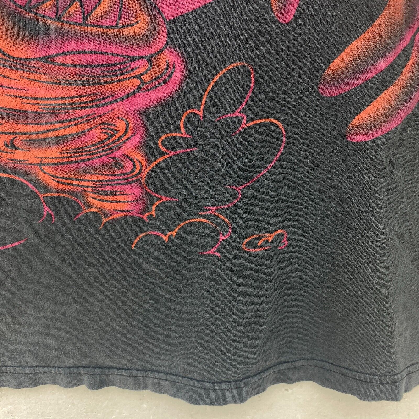 1996 Warner Bros Novel Teez Bugs Bunny Gray T-shirt Size XL All Over Print