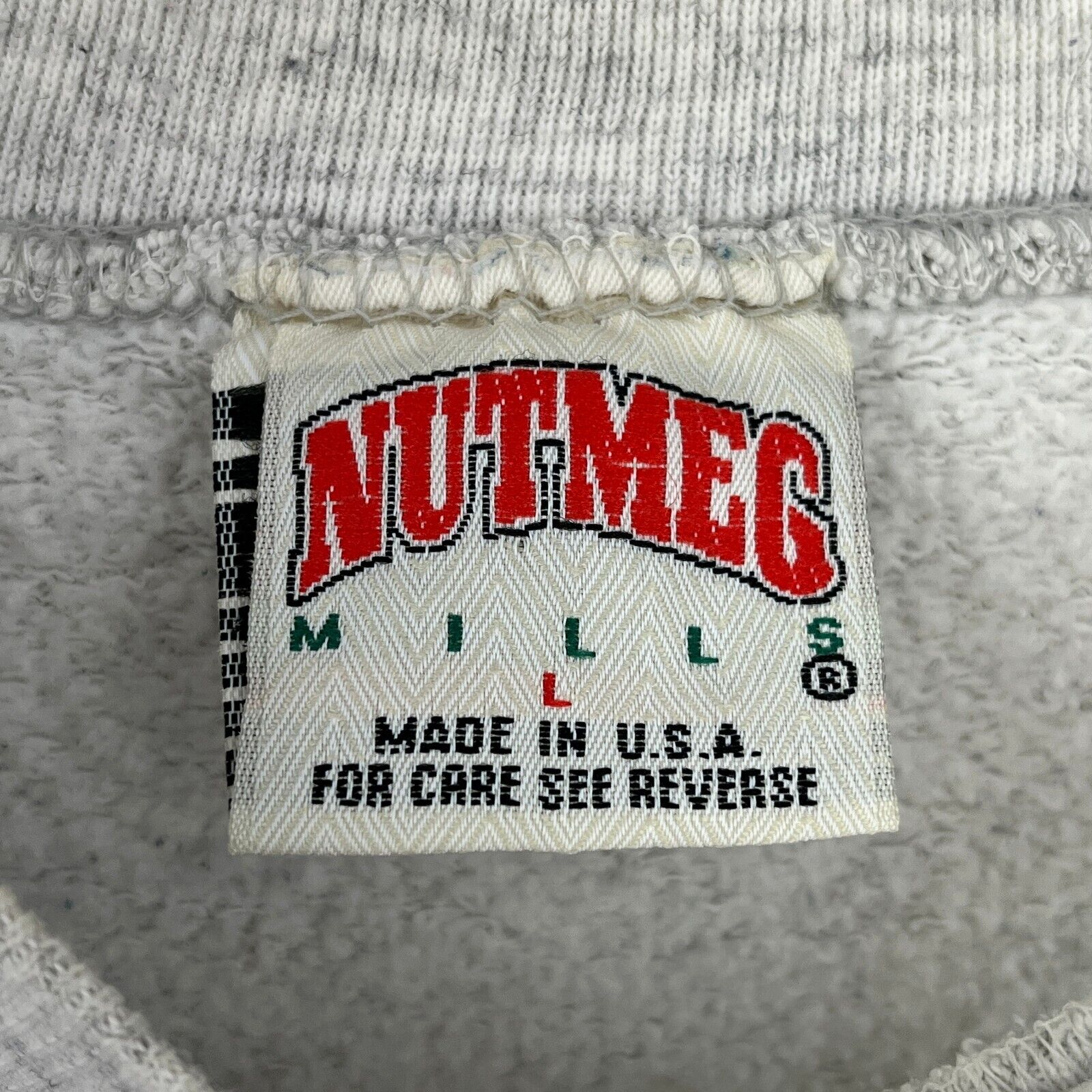 Vintage Nutmeg FSU Seminoles University Football Gray Sweatshirt Size L