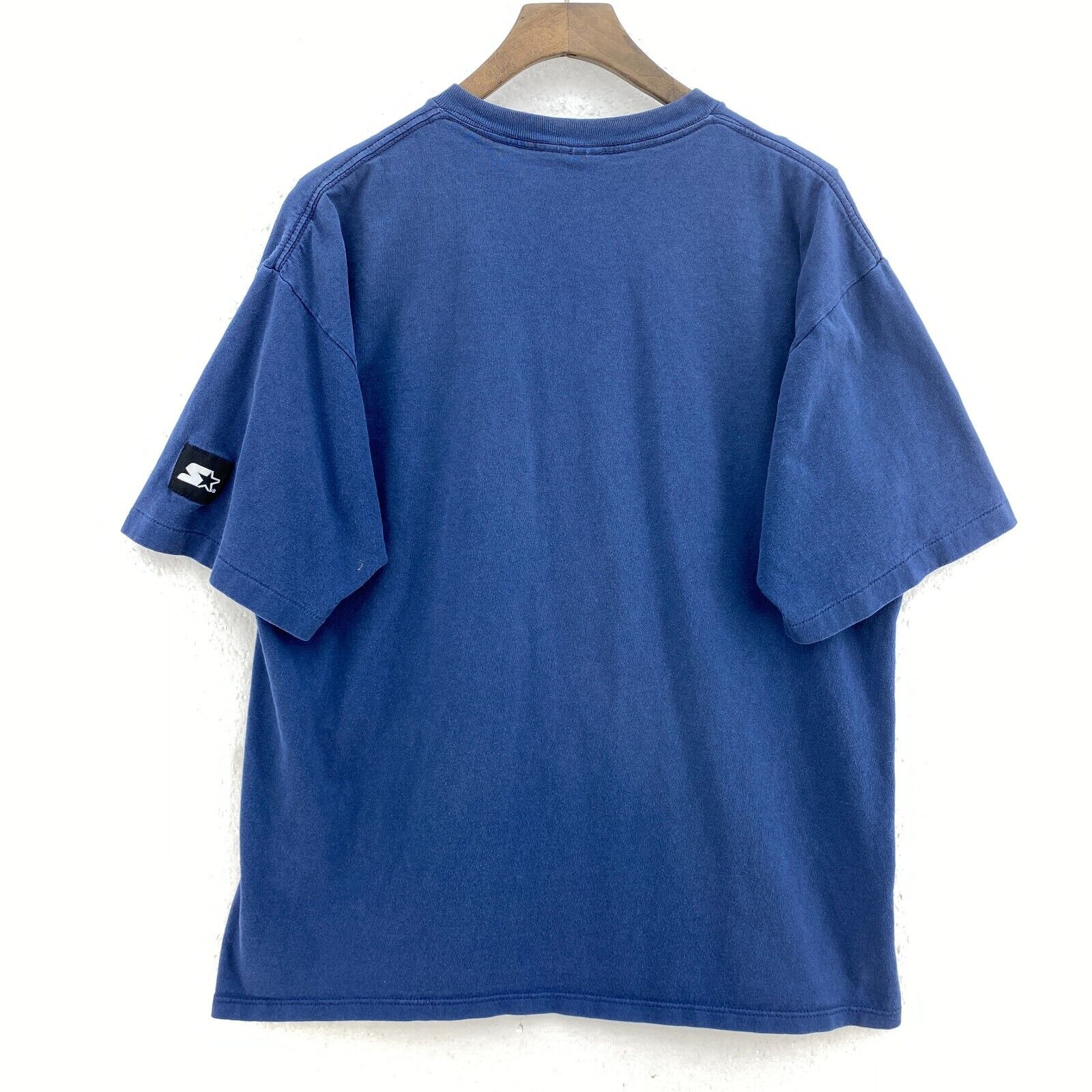 Starter New York Yankees MLB Navy Blue T-shirt Size L Single Stitch