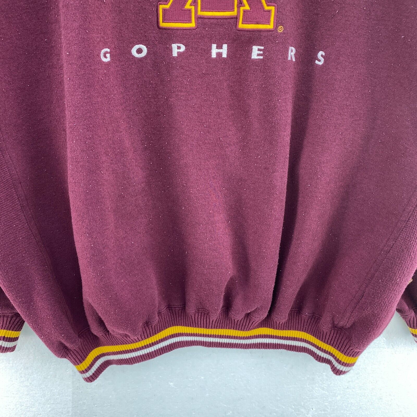 Lee Minnesota Gophers University Burgundy Red Sweatshirt Size 2XL Crew Neck