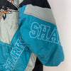 Vintage New Face San Jose Sharks NHL Full Zip Blue Insulated Jacket Size L Kids