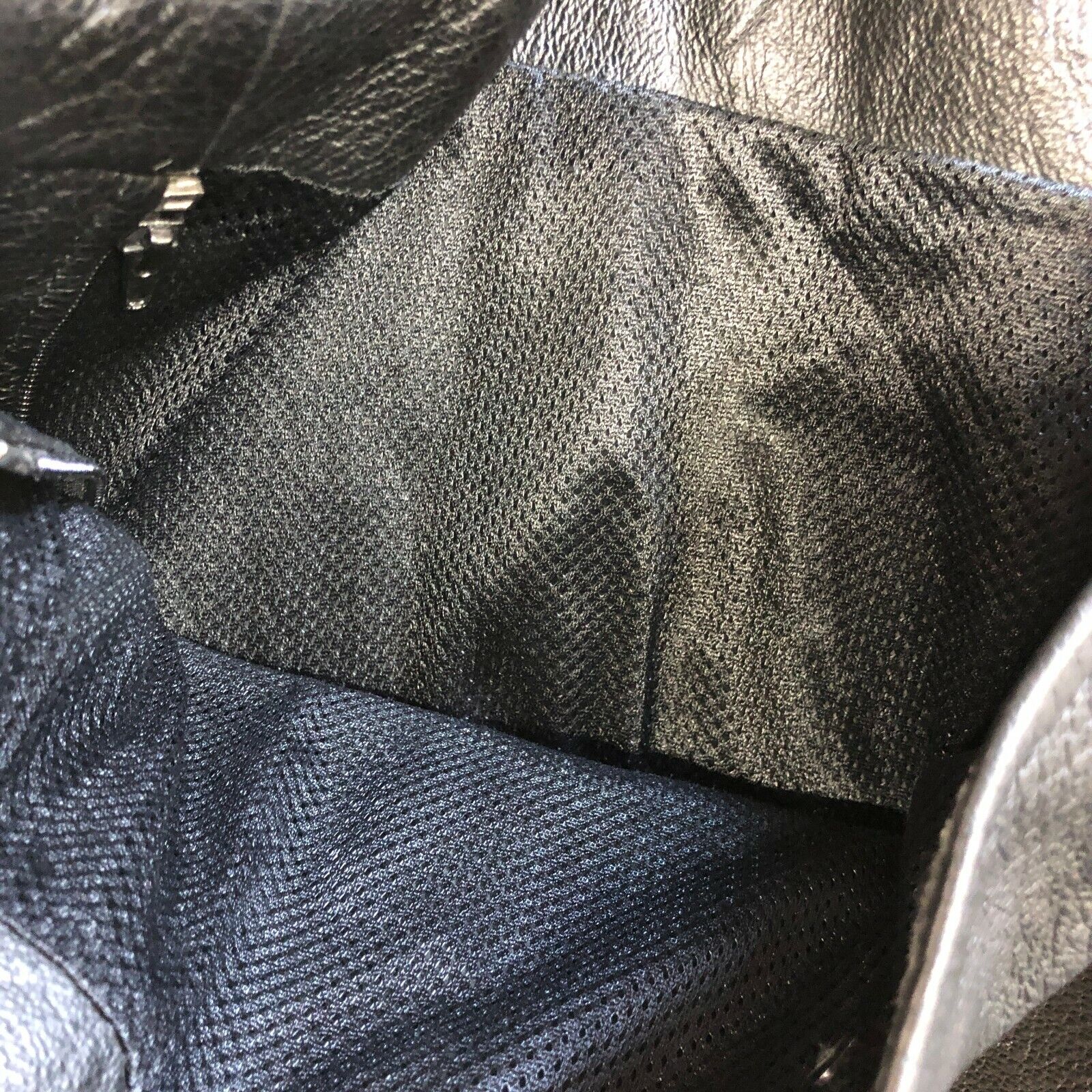 Motorcycle Chaps Leather Black Size 4XL Riding Biker 90s