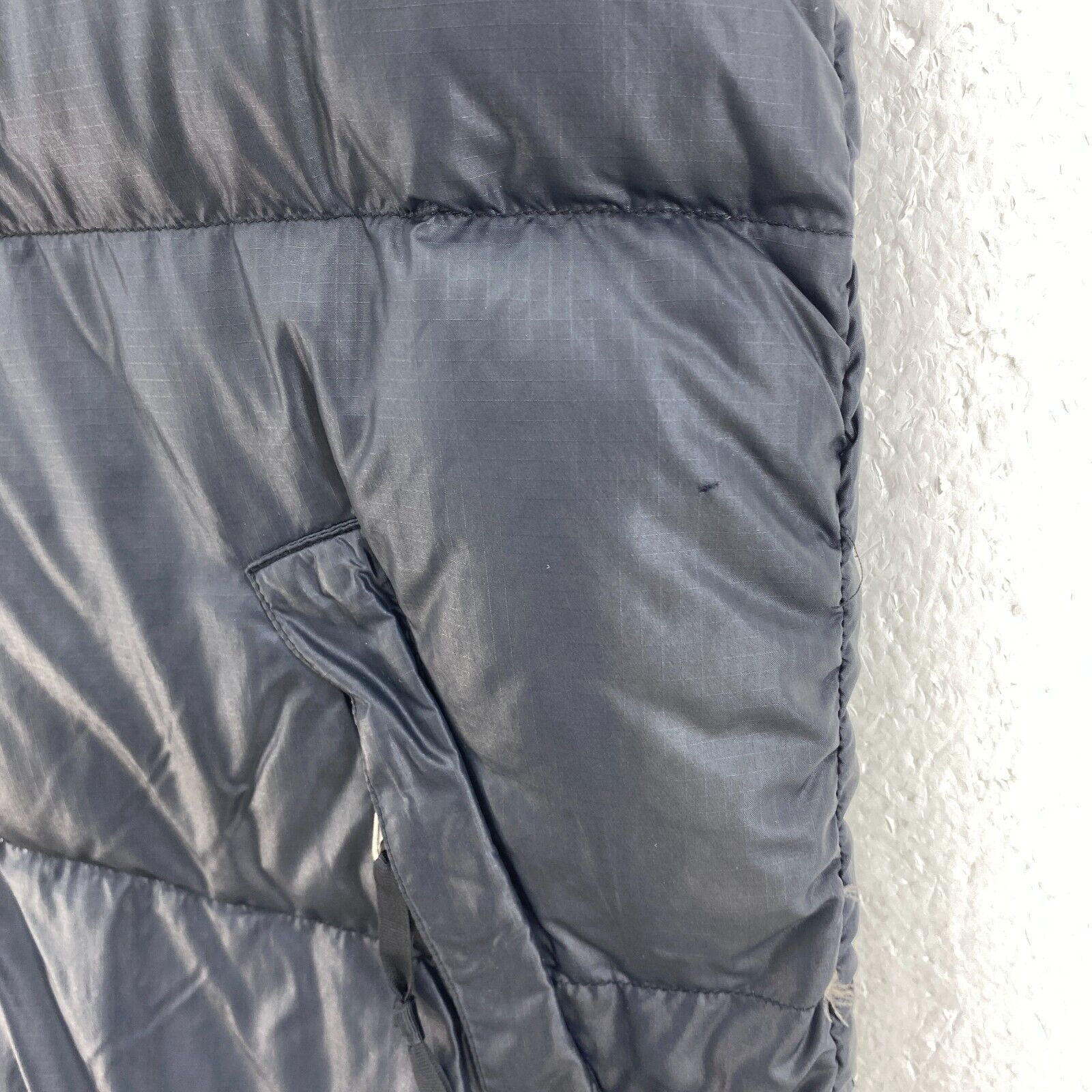 The North Face Full Zip Black Hooded Embroidered Logo Vest Jacket Pockets Size M