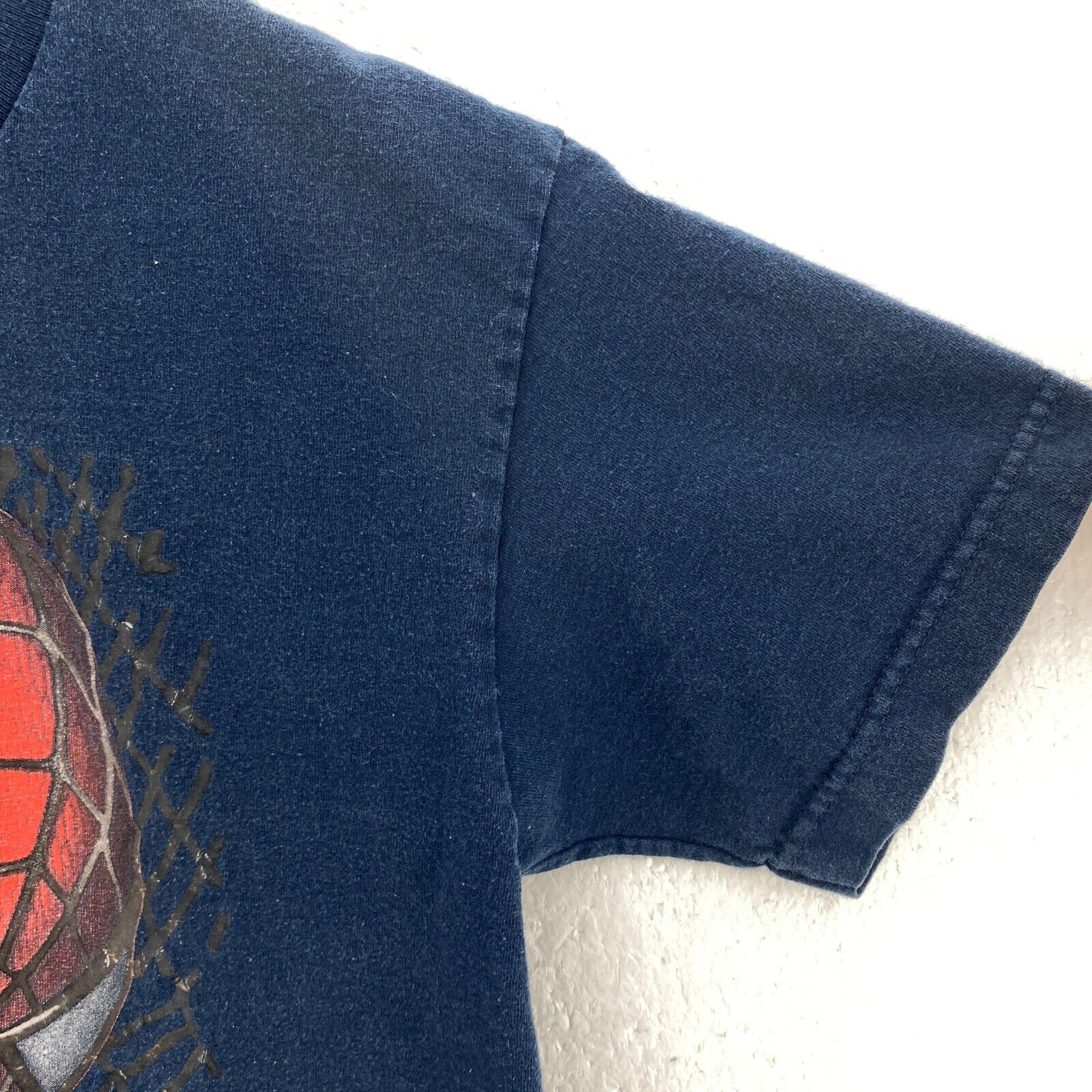 Vintage Marvel Spider Man 2 Movie Navy Blue T-shirt Size XL Kids