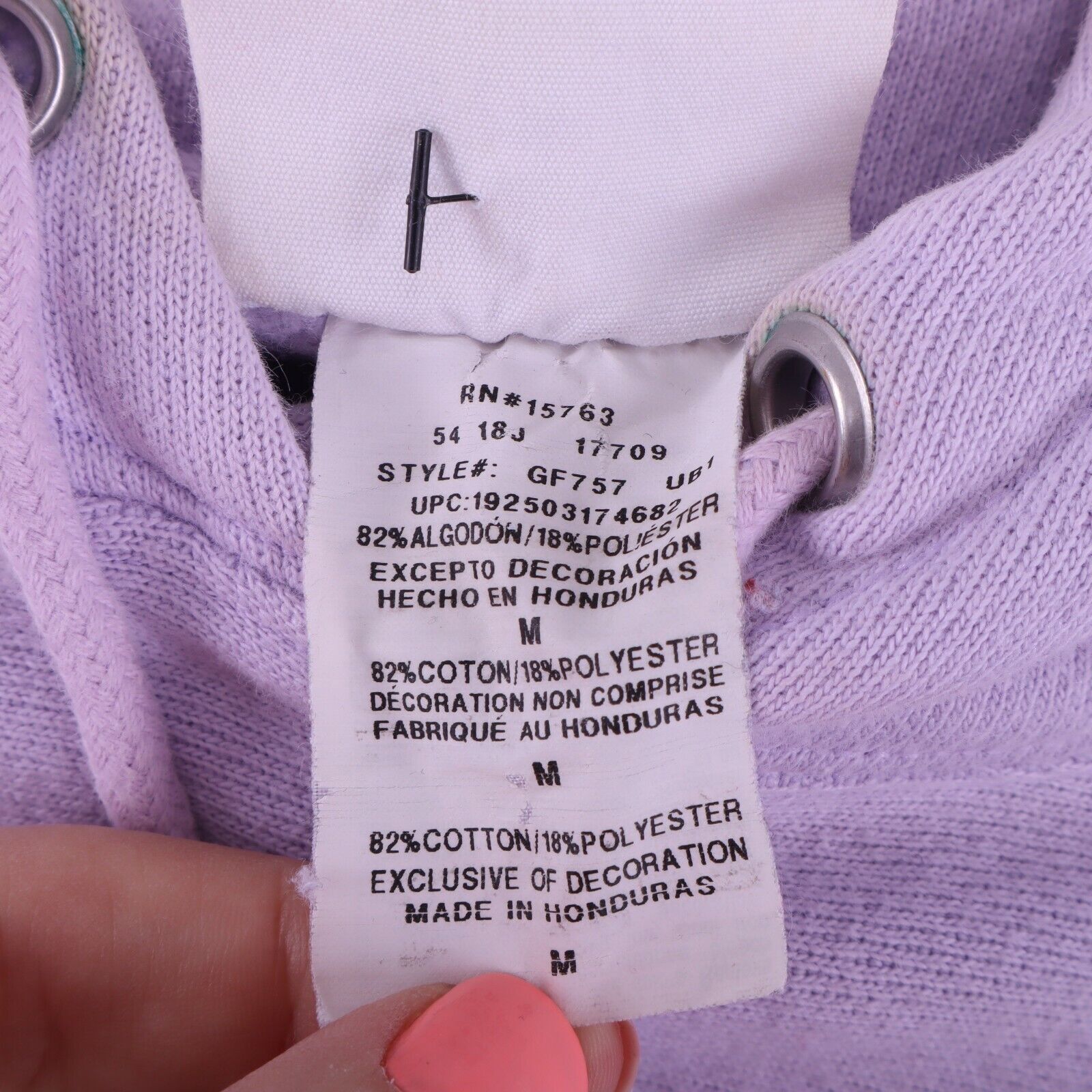 Champion Reverse Weave Purple Hoodie Size Medium 90s Women's