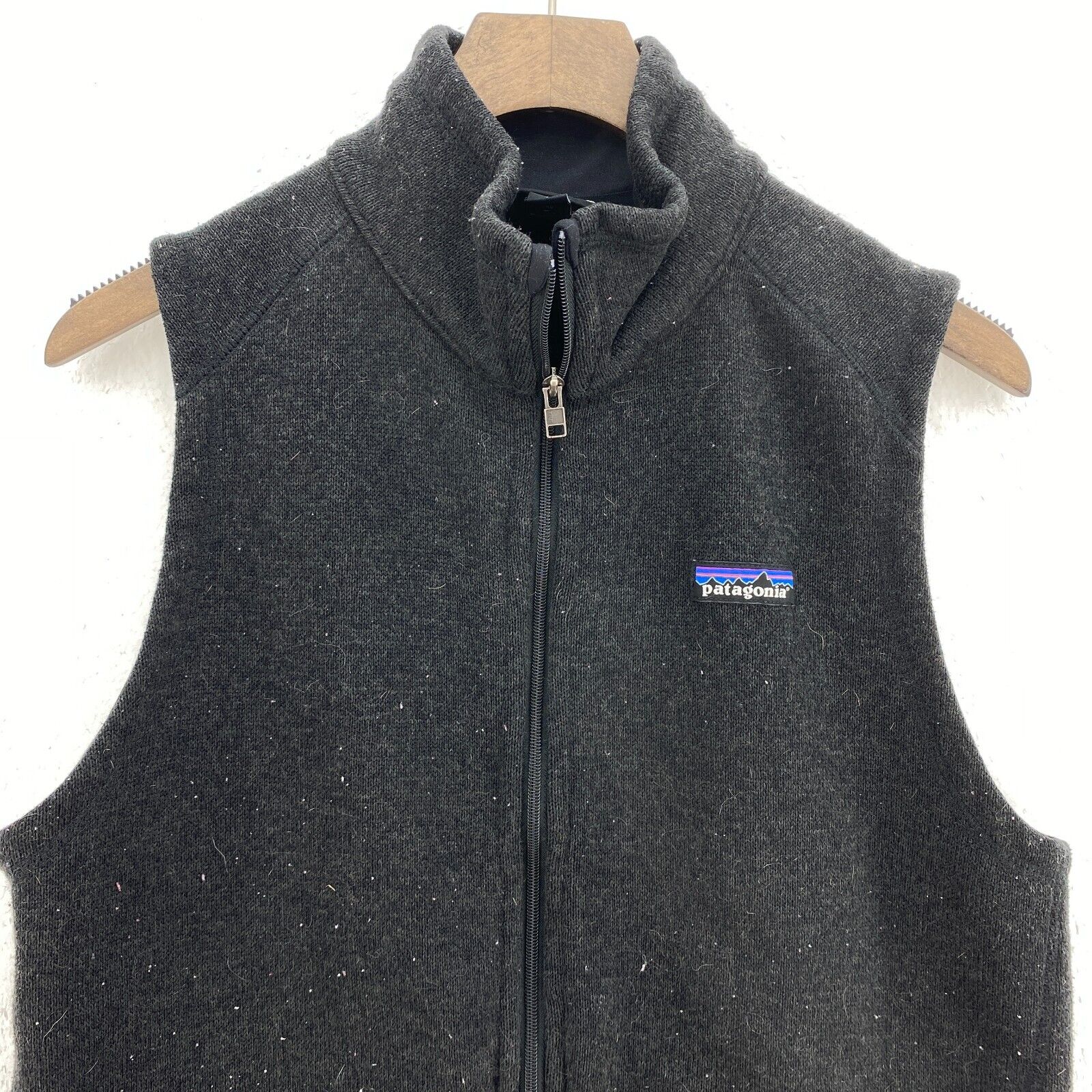 Vintage Patagonia Full Zip Black Vest Jacket Size M