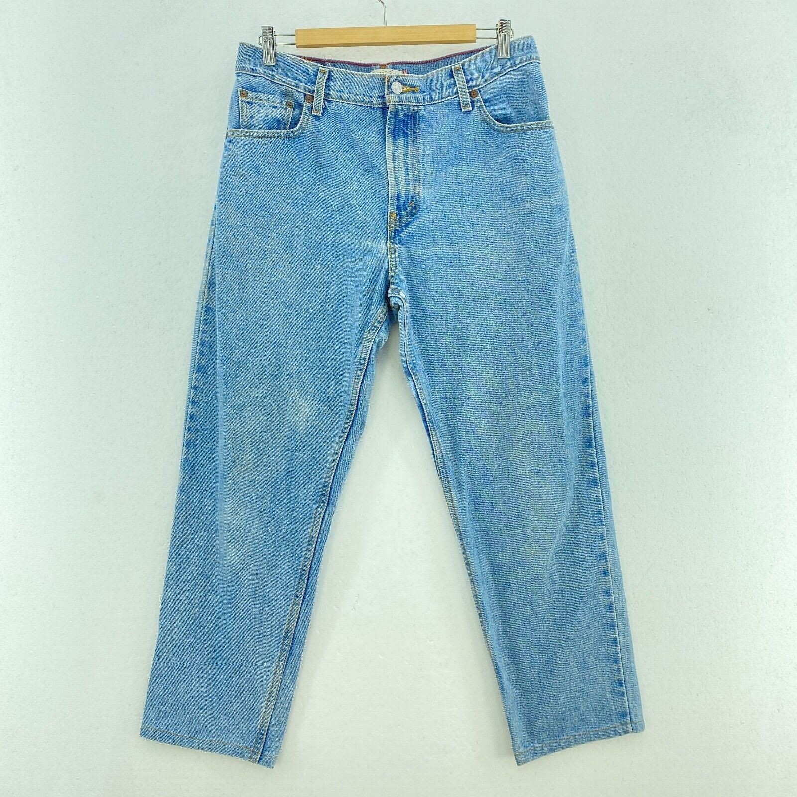 Levi Strauss 550 Relaxed Tapered Fit Women's Light Wash Jeans Size 12