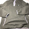 L.L.Bean Green Snap-T Sweater Pullover Fleece Lined Size S