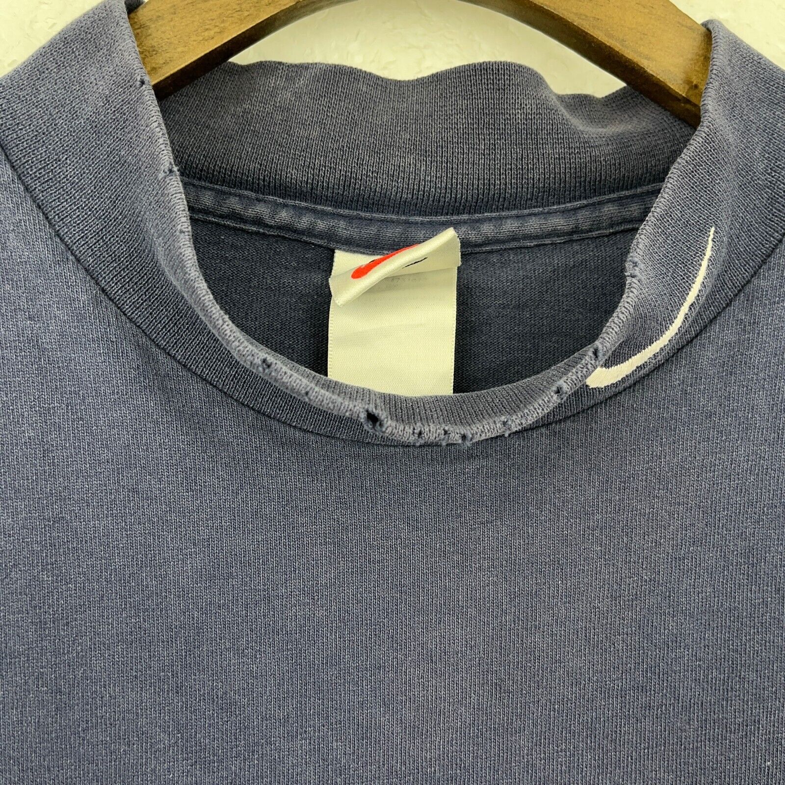 Vintage Nike Turtle Neck Navy Blue Long Sleeve T-shirt Size M