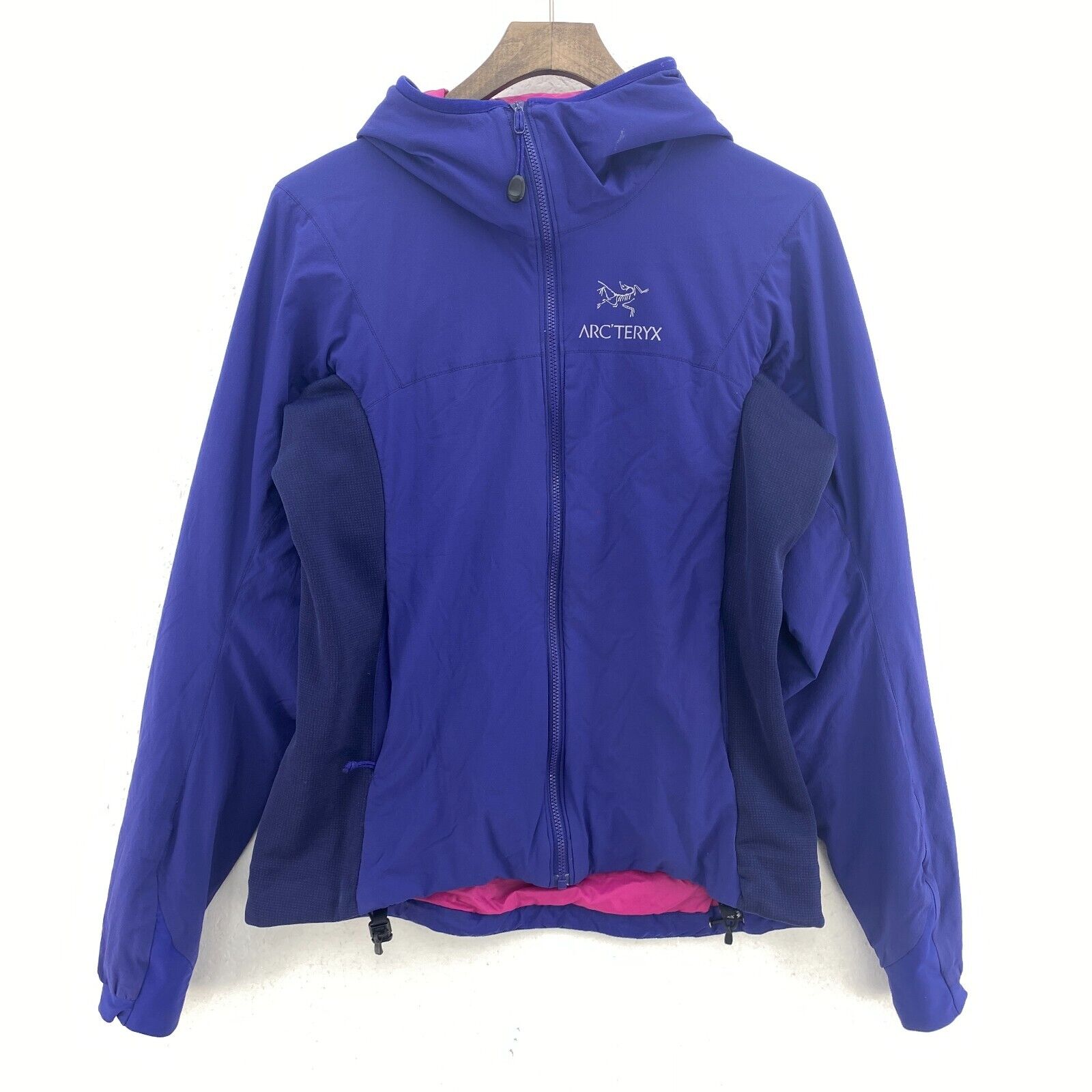Arc'teryx Full Zip Logo Purple Hooded Jacket Size S Women's