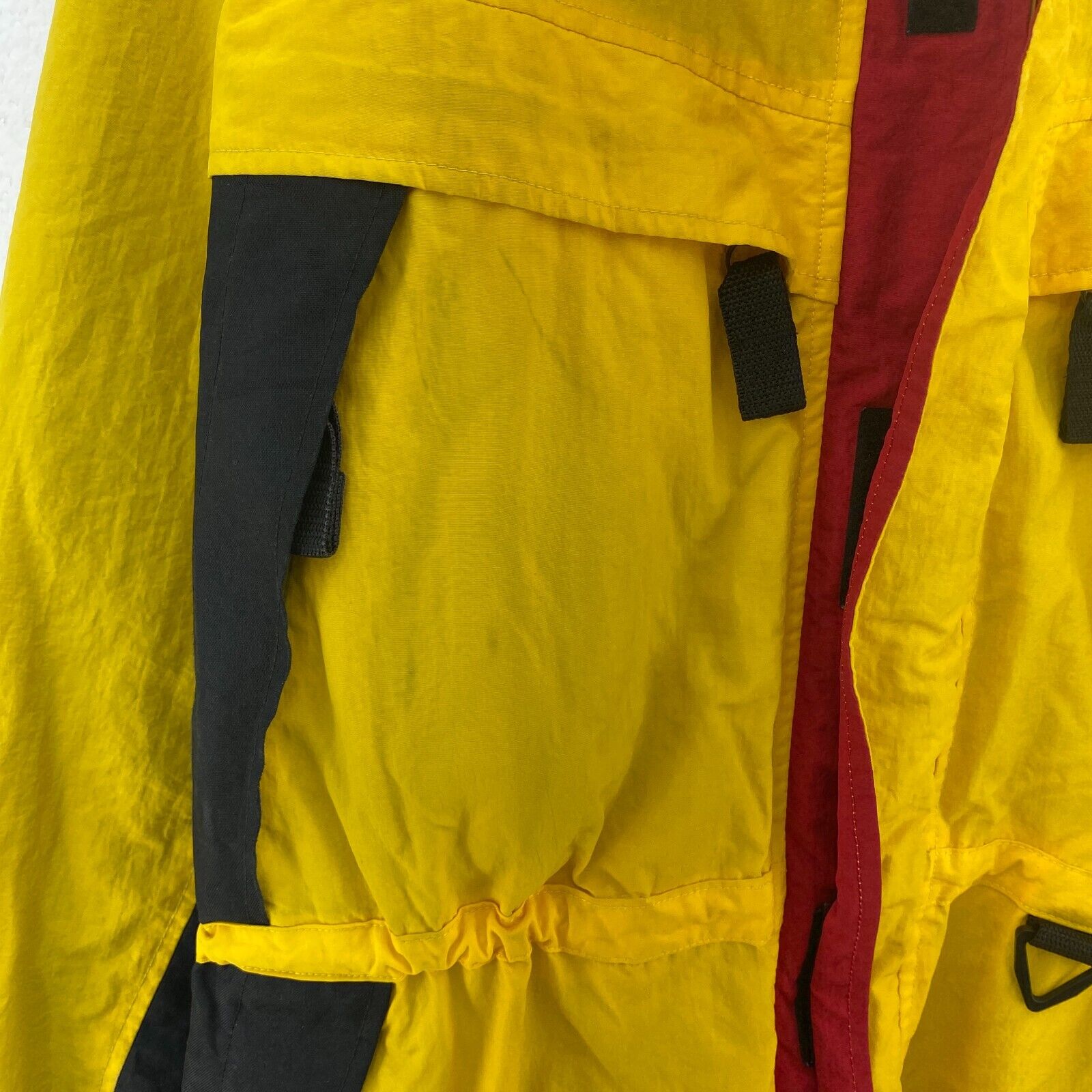 Tommy Hilfiger Full Zip Insulated Vintage Yellow Insulated Jacket Size L Hooded