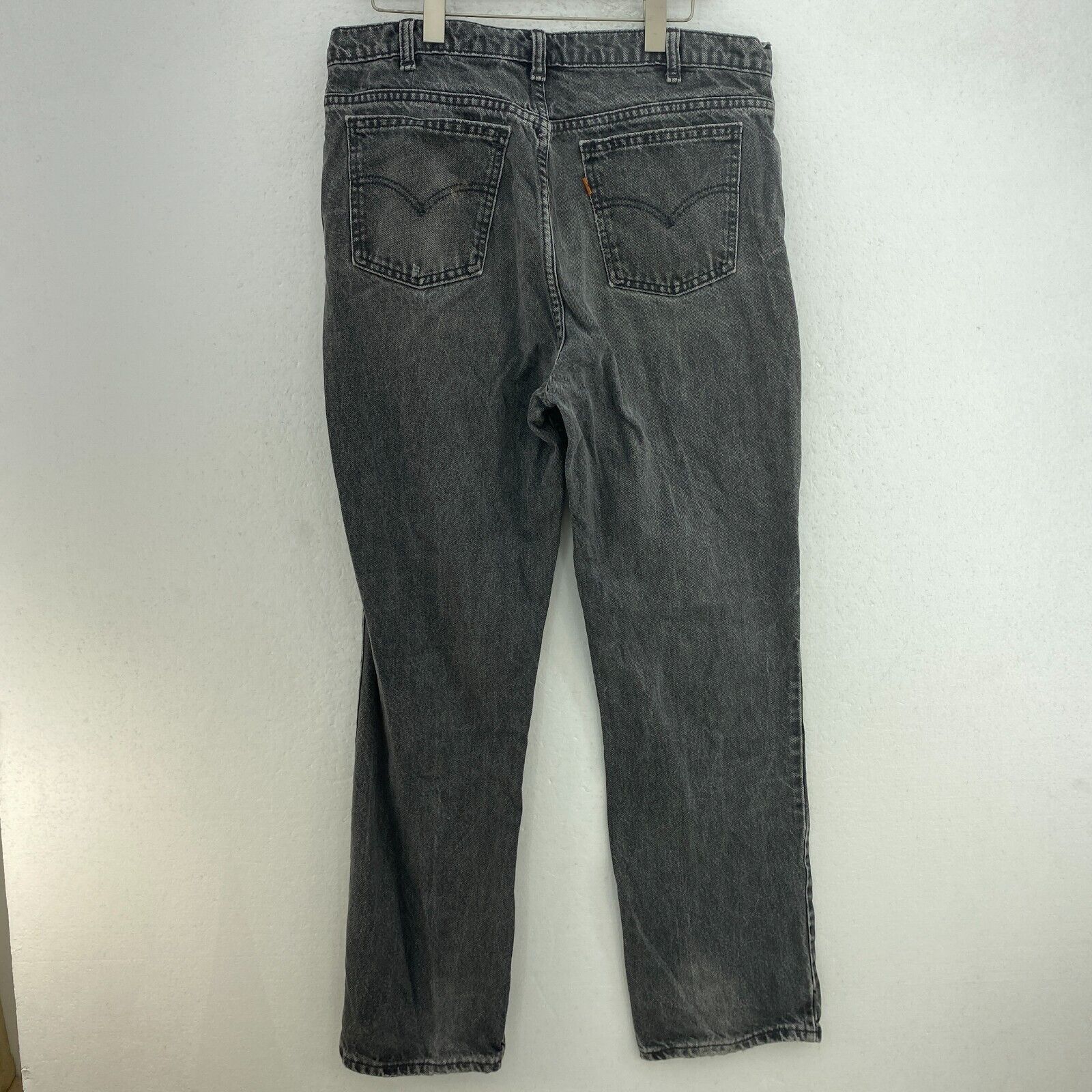 Levi Strauss Orange Tab Black Light Wash Jeans Size 36 Straight Leg