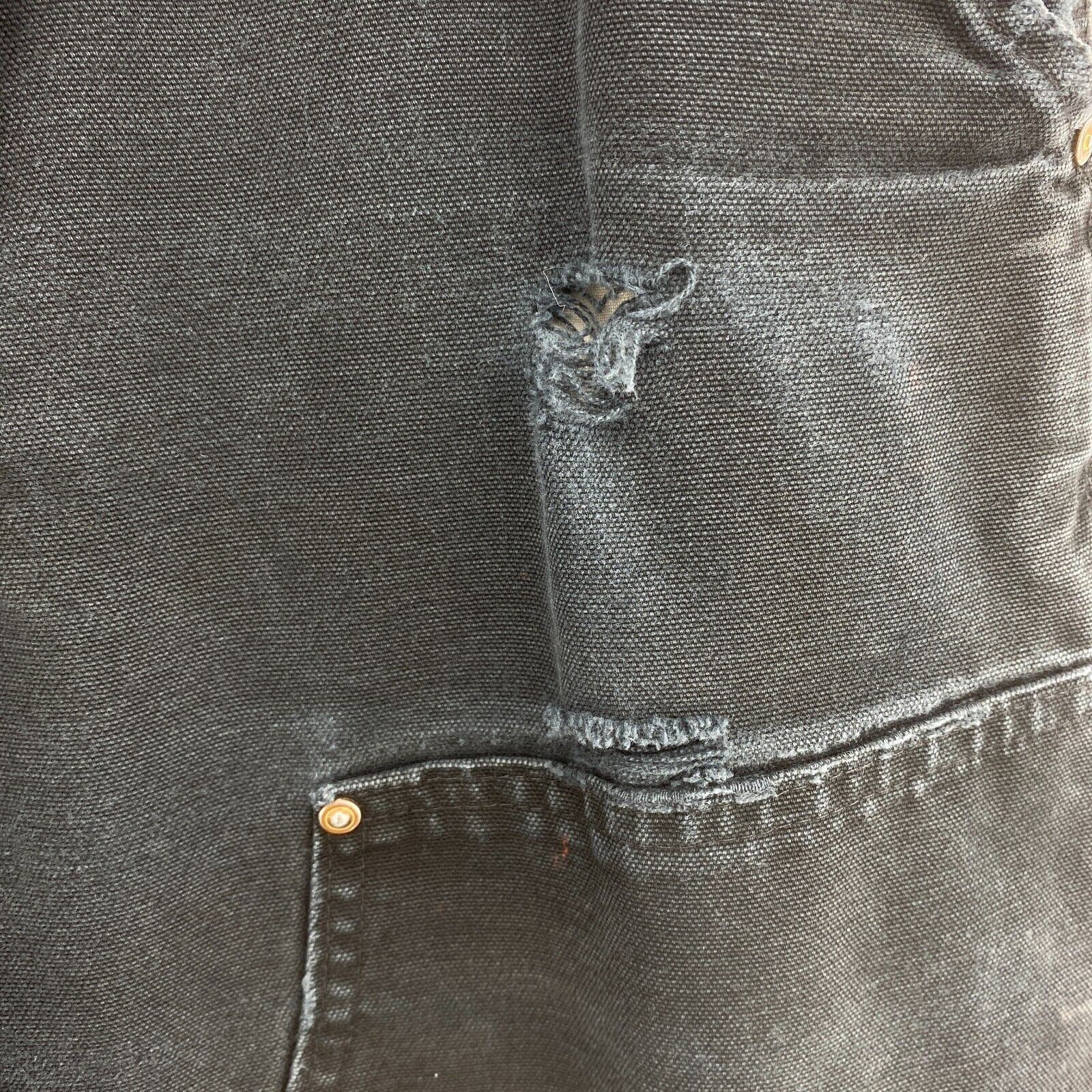 Carhartt Workwear Black Denim Cargo Pants Size 36