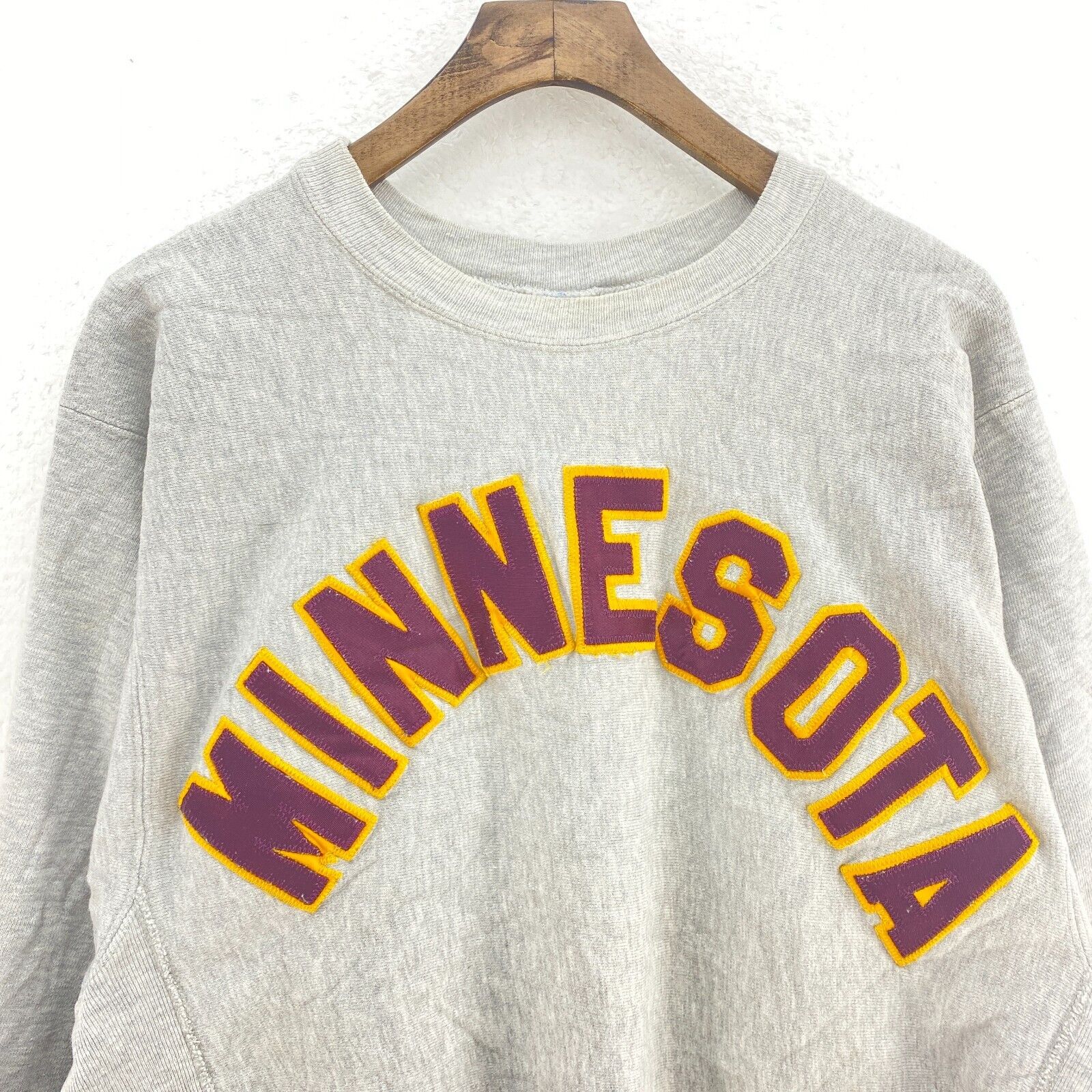 Champion Minnesota Golden Gophers Gray Sweatshirt Size XL Crewneck